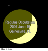 Occultation of Regulus