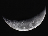 Waxing Crescent (click to enlarge)