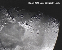 Moon Detail of North Limb(click to enlarge)