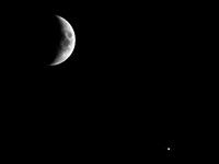 Moon with Jupiter and Satellites