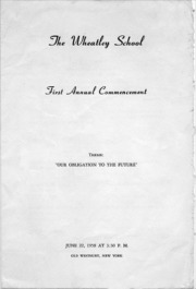 The Wheately Scholl Commencement Program - pdf file