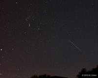 Geminid in Eridanus (click to enlarge)