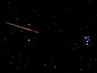 Colorful Perseid in Perseus (click to enlarge)