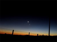 Waxing Crescent Moon and Venus (click to enlarge)