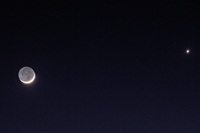 Crescent Moon and Venus (click to enlarge)