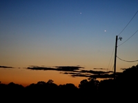 Venus, Jupiter and Mercury, 2016 Aug. 25 (click to enlarge)