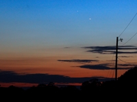 Venus, Jupiter and Mercury, 2016 Aug. 26 (click to enlarge)