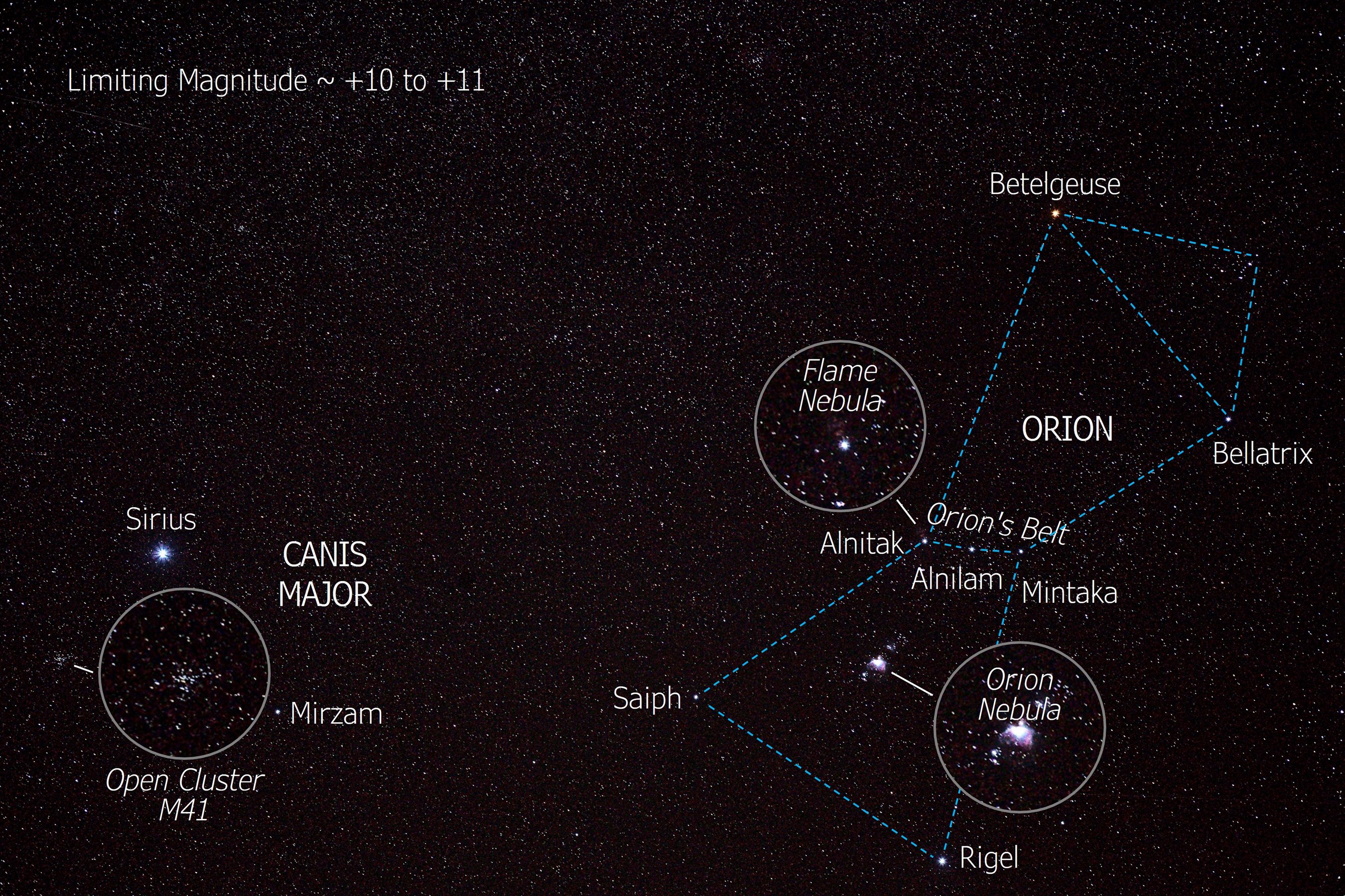 Orion in a Suburban Sky (click to enlarge)