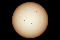 The Sun and Its Spots (click to enlarge)